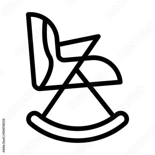 rocking chair Line Icon