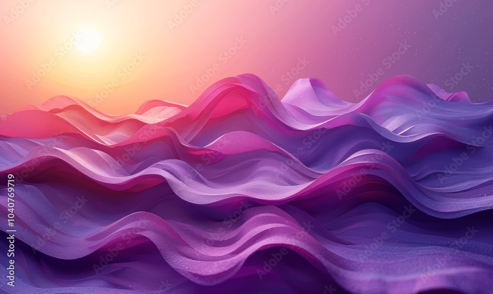 Obraz premium Purple Gradient Background with Soft Lighting