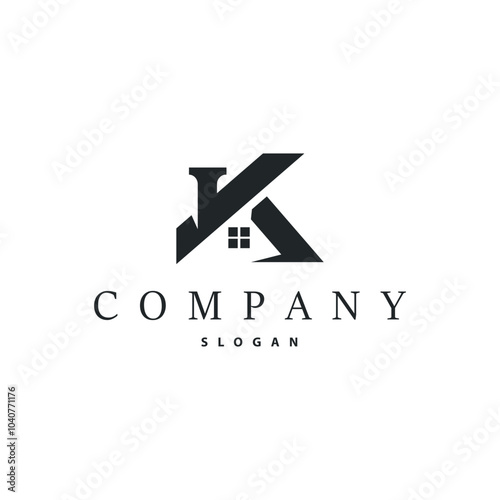 Minimal Initial K Letter Logo, Modern And Luxury Geometric Design, Icon Vector Template Element