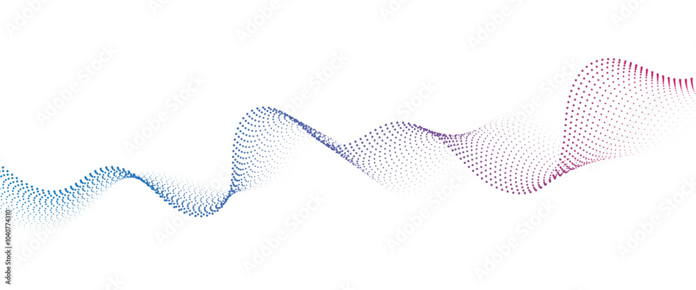 Flowing Dot Wave halftone gradient pattern on transparent background
Flowing Dot Wave halftone gradient pattern on transparent background