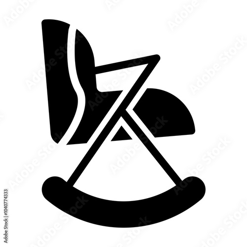 rocking chair Solid icon