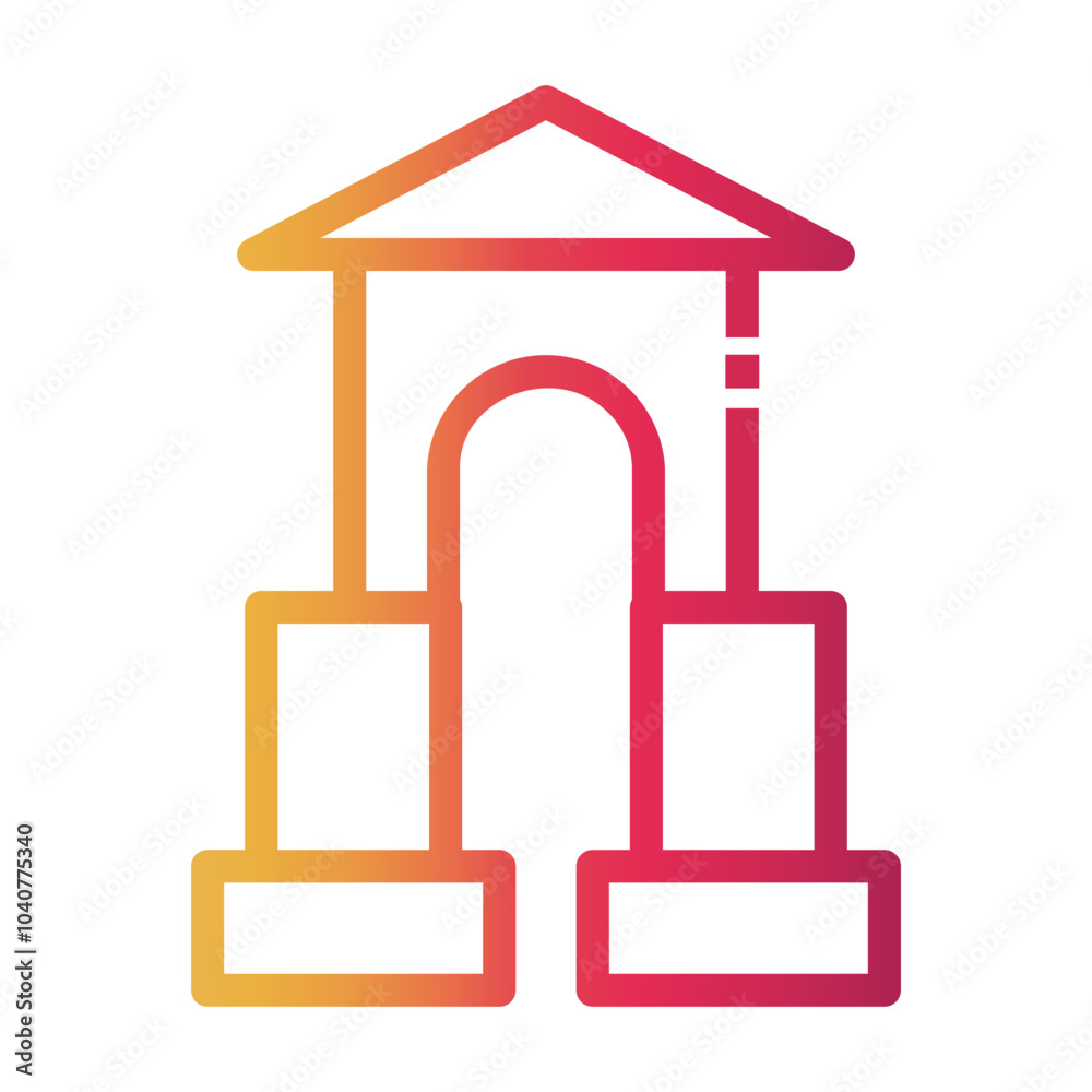 Obraz premium building blocks toys Line Gradient Icon