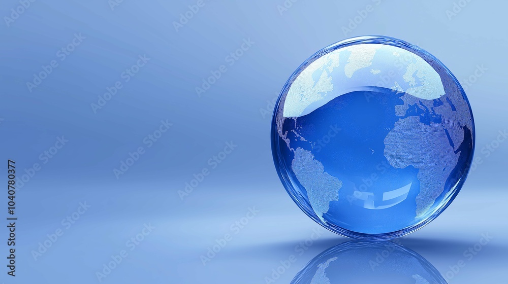 Holographic Globe with Protective Shield Effect Holographic Globe with Protective Shield Effect
