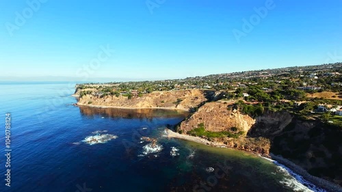 Stunning Drone Footage of Aerial in Lunada Bay and Cliffs in Palos Verdes, California