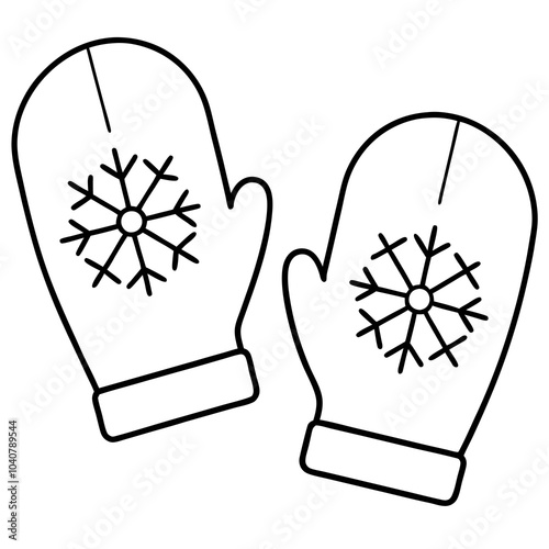 Cozy Mitten Wear with Enchanting Snowflake Patterns