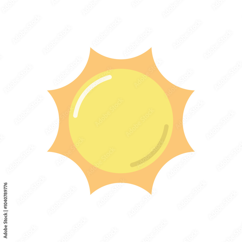 Cute sun sign symbol icon. Vector illustration. Cute sun sign symbol icon. Vector illustration.
