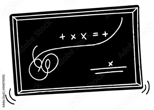 Chalkboard with a Mathematical Equation: A Mathematical Canvas