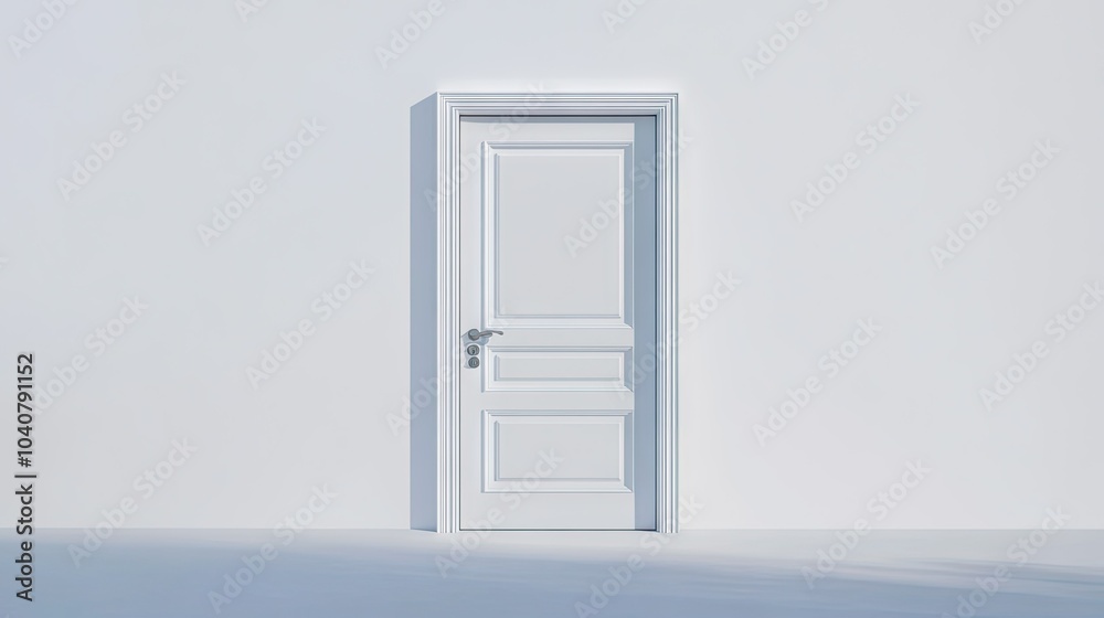 Sleek 3D Render of a Modern Door Design Sleek 3D Render of a Modern Door Design