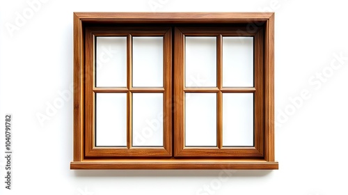Modern Brown Wooden Sliding Window Design