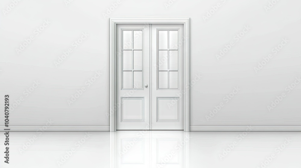 Modern White Door Design in Minimalist Style Modern White Door Design in Minimalist Style