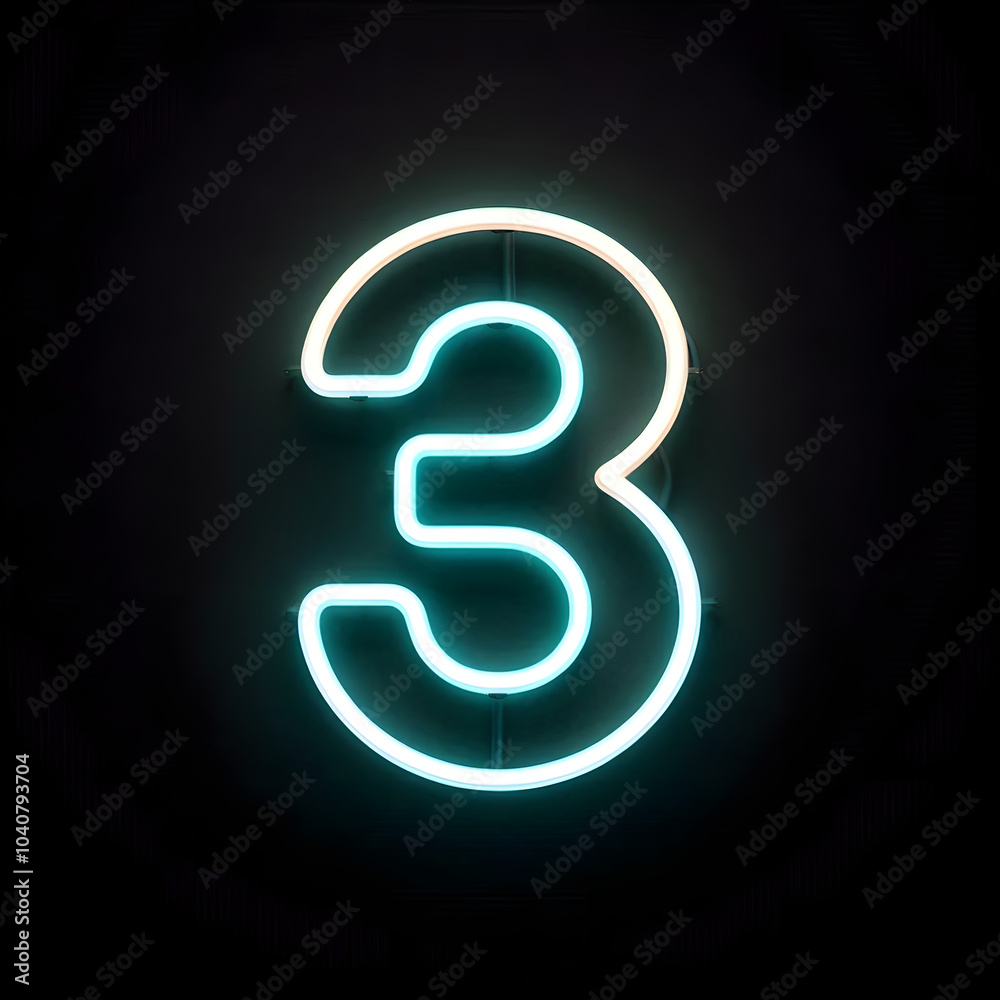 Naklejka premium 검은 배경, 숫자 