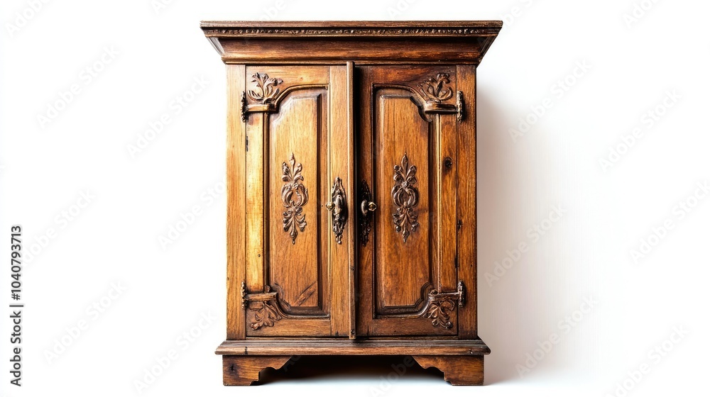 Fototapeta premium Vintage Wooden Locker with Classic Design and Style