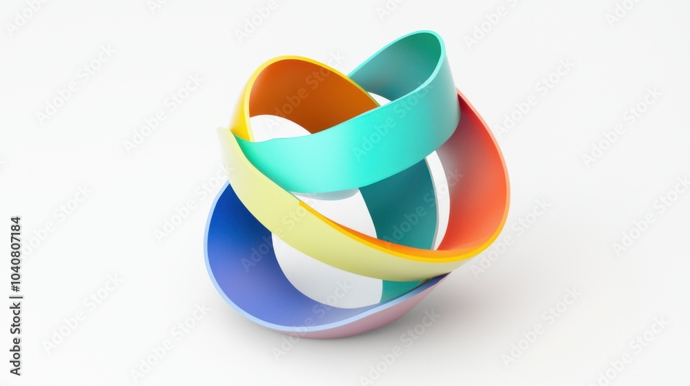 Abstract 3D Rendered Colorful Shapes: A Visual Symphony Abstract 3D Rendered Colorful Shapes: A Visual Symphony