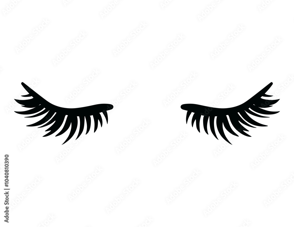 Fototapeta premium black and white eyelashes