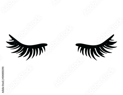 black and white eyelashes