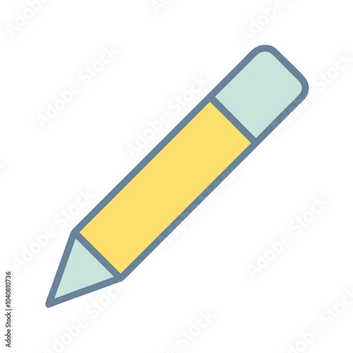 Illustration of a Yellow Pencil