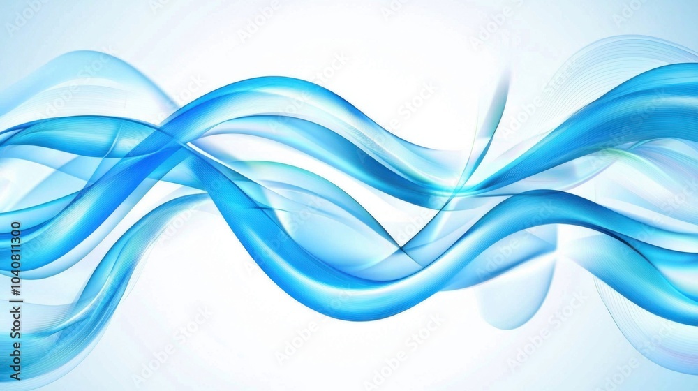 Blue Waves Abstract Background: A Serene Digital Art Expression Blue Waves Abstract Background: A Serene Digital Art Expression
