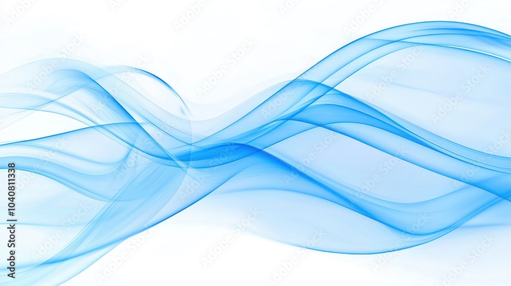 Blue Waves Abstract Background: A Serene Digital Art Expression Blue Waves Abstract Background: A Serene Digital Art Expression