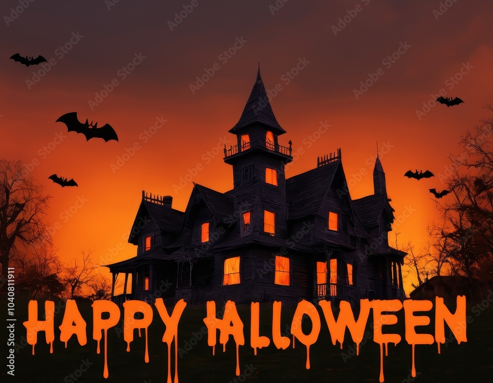 Naklejka premium halloween background