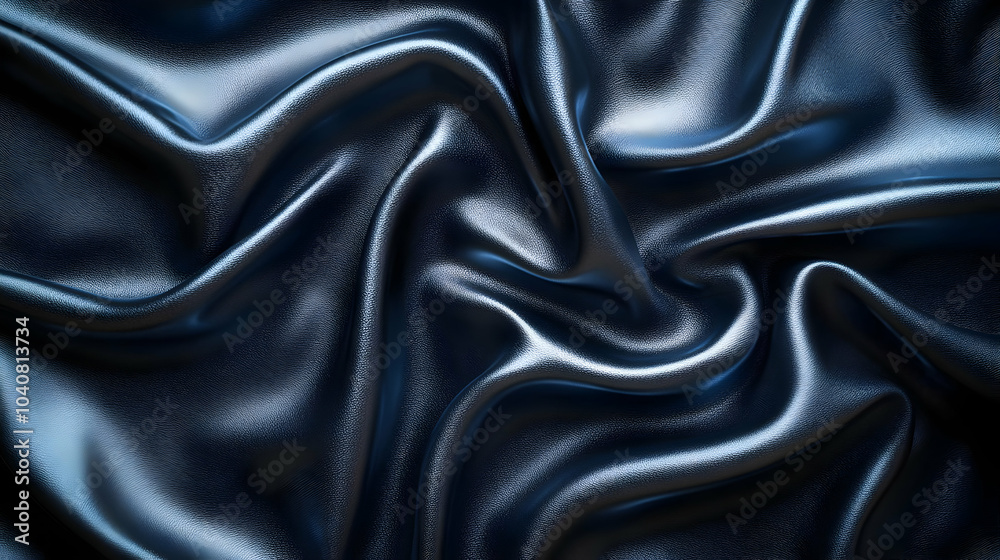 Obraz premium Dark Blue Leather Texture Background