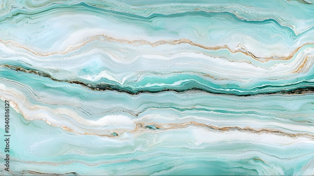 Calming Fluid Marble Effect in Soft Blue Tones