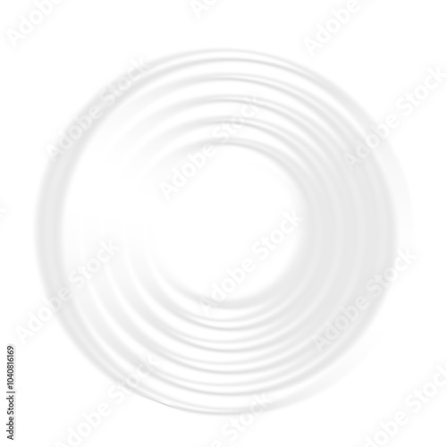 Isolated White Glowing Circles with Soft Blur Effect
