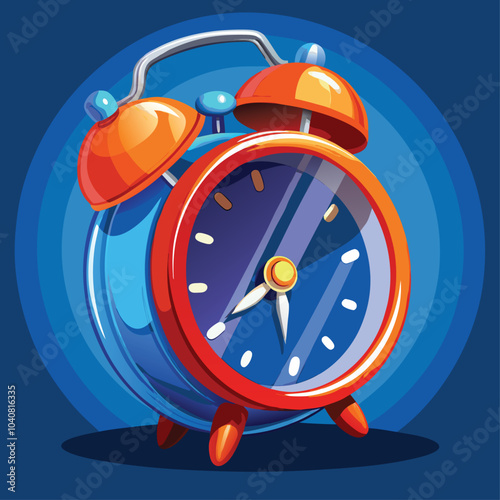  "Playful Alarm Clock - Cartoon Style"