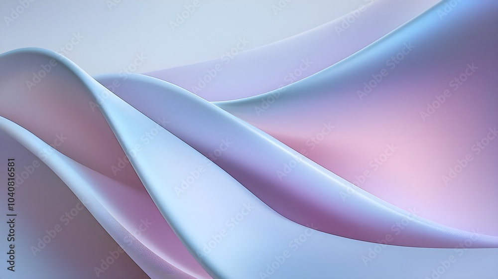 Fototapeta premium Fluid Abstract Shapes in Soft Pastel Colors