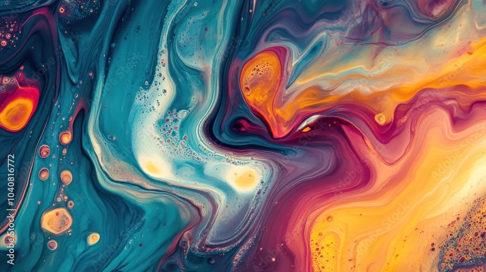 Abstract swirling colorful liquid paint background with vibrant colors, textures, and patterns. Abstract swirling colorful liquid paint background with vibrant colors, textures, and patterns.