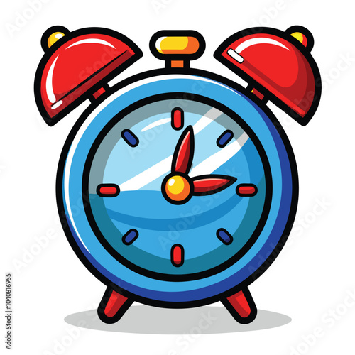  "Playful Alarm Clock - Cartoon Style"