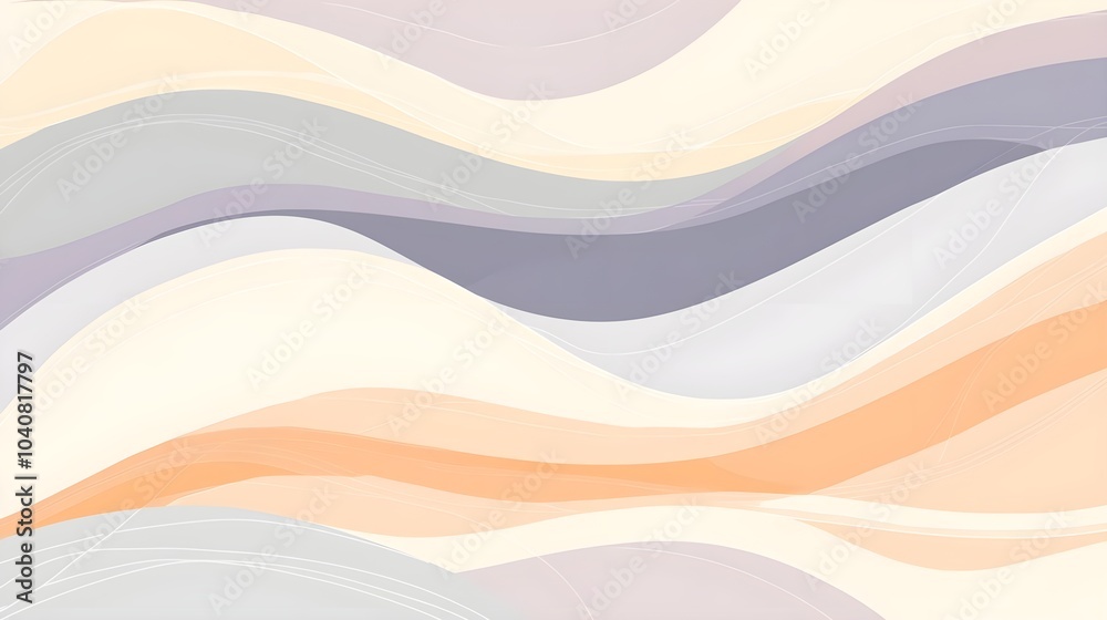 Soothing Abstract Fluid Design in Soft Colors Soothing Abstract Fluid Design in Soft Colors
