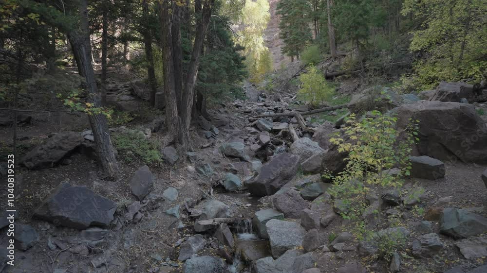 Cascade Falls Park Waterfall in Ouray Colorado USA in Slow Motion Cascade Falls Park Waterfall in Ouray Colorado USA in Slow Motion