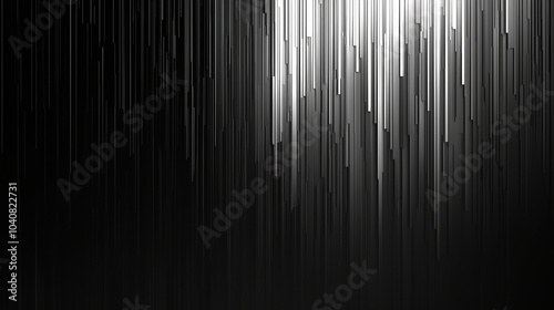 abstract black and white digital glitch art background