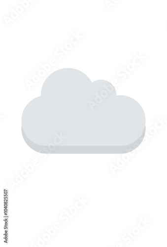 simple cloud illustration for design