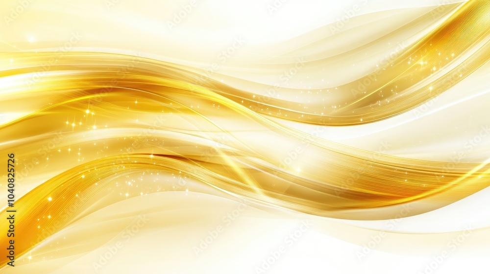 Elegant Gold Abstract Background with Glowing Lines Elegant Gold Abstract Background with Glowing Lines