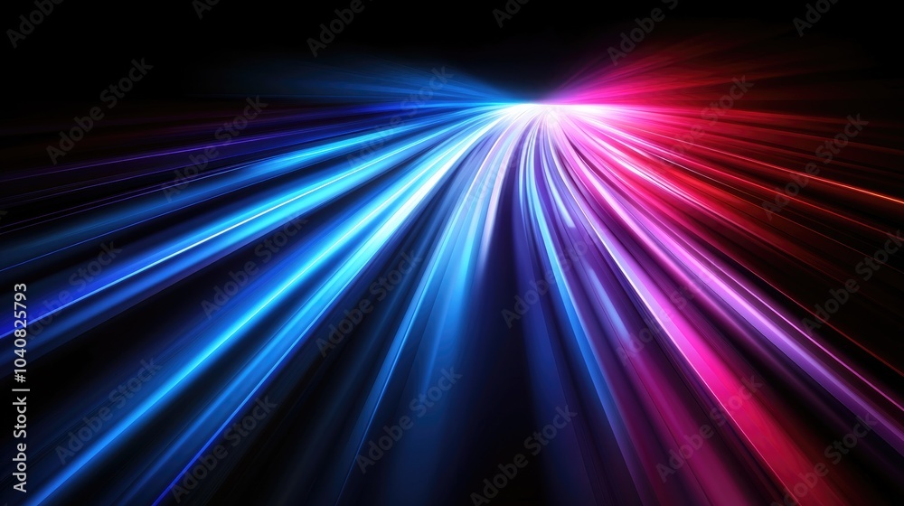 Vivid Neon Rays in Abstract Background Vivid Neon Rays in Abstract Background