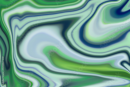 Green and white marble texture liquid high quality background. Fluid marble background. Suitable for use as a background or wallpaper.