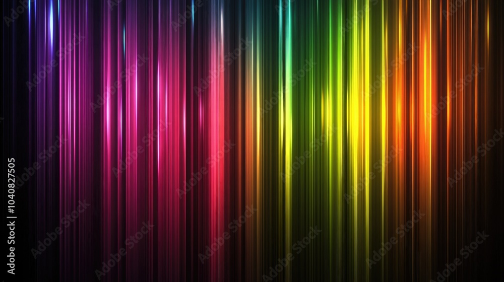 Colorful Vertical Stripes with Glowing Effect Colorful Vertical Stripes with Glowing Effect