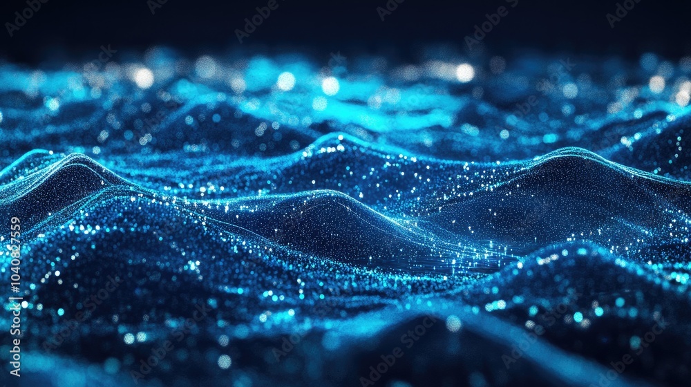 Beautiful Abstract Design with Flowing Blue Lines Beautiful Abstract Design with Flowing Blue Lines