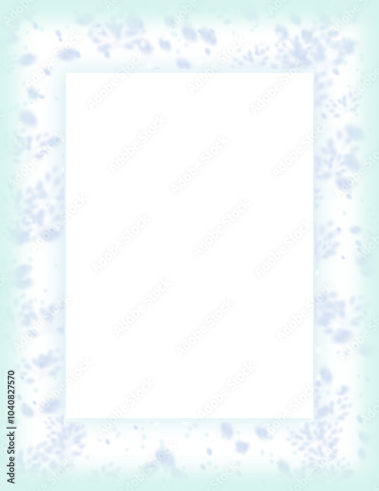 winter snowfall frame, Snowflakes ice border winter snowfall frame, Snowflakes ice border