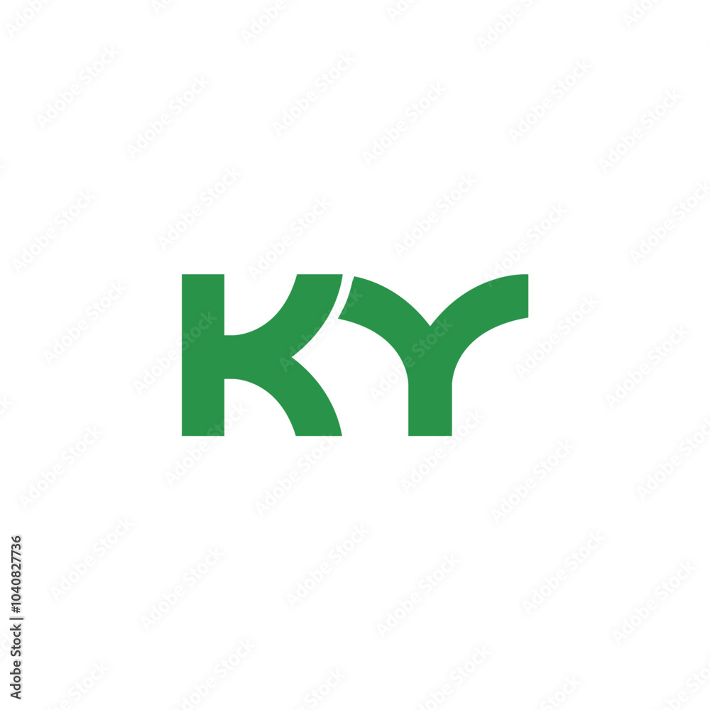 Logo Letter KY Simple Modern