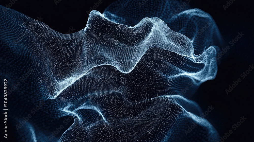 Obraz premium Dynamic Abstract Wavy Background Design