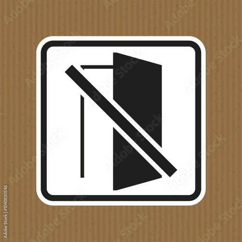 No Entry Sign on Textured Background