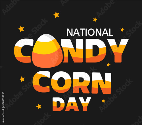 Happy National Candy Corn Day with sweet candy corn