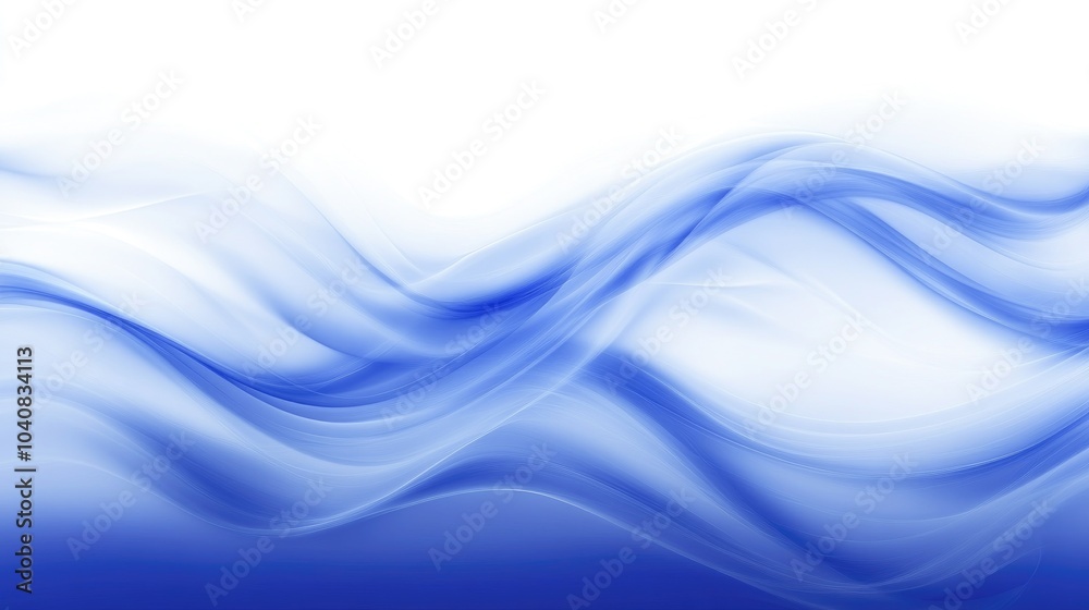 Naklejka premium Mesmerizing Blue Abstract Wave Background