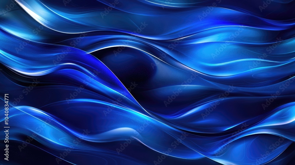Modern Abstract Blue Waves Background Modern Abstract Blue Waves Background