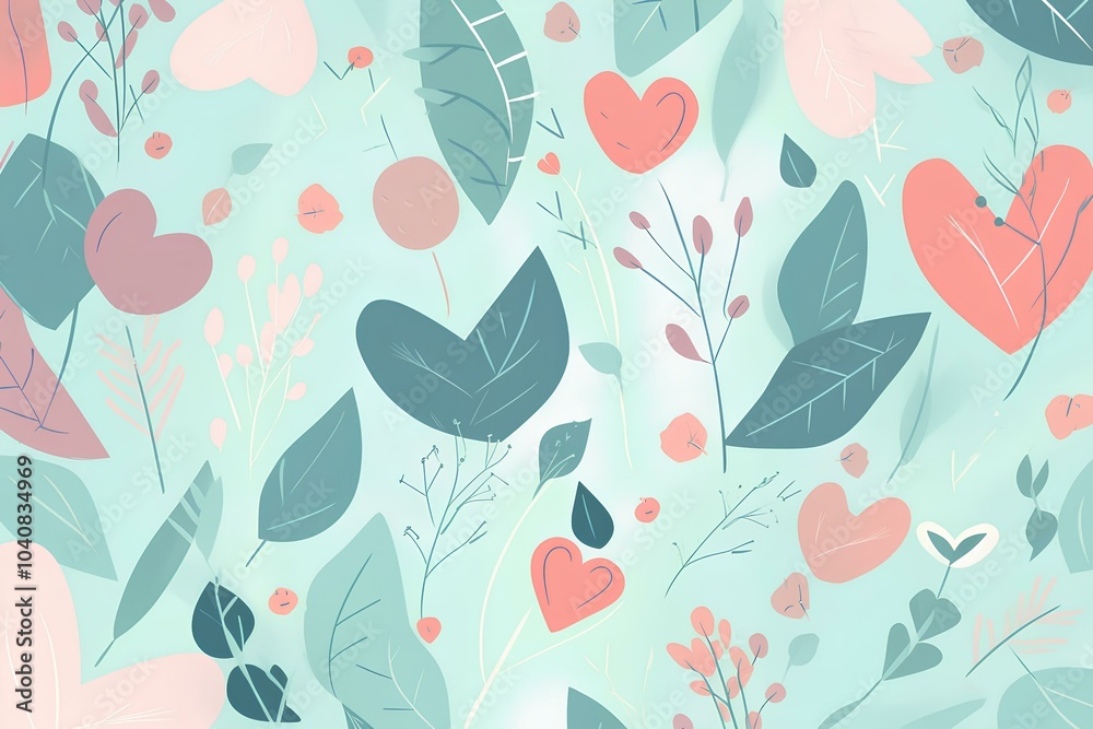 Fototapeta premium seamless floral pattern