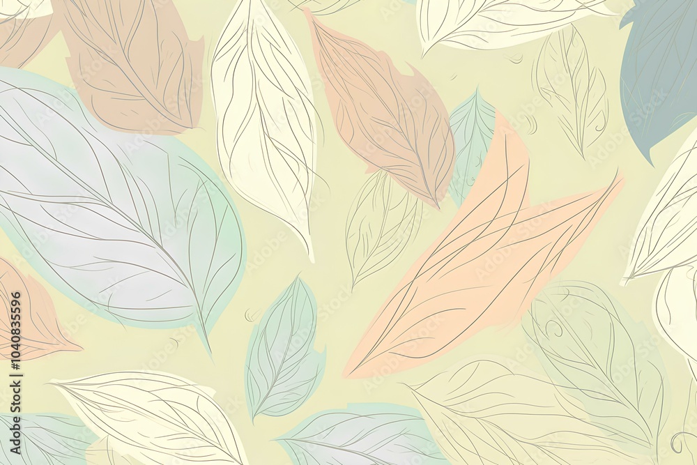seamless pattern with leaves