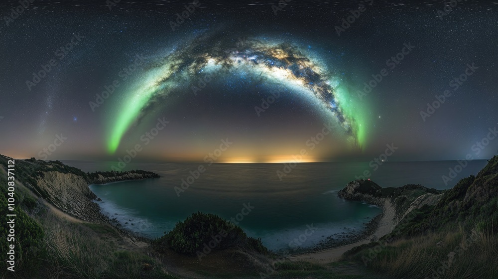 Stunning Starry Night with Milky Way Galaxy Stunning Starry Night with Milky Way Galaxy