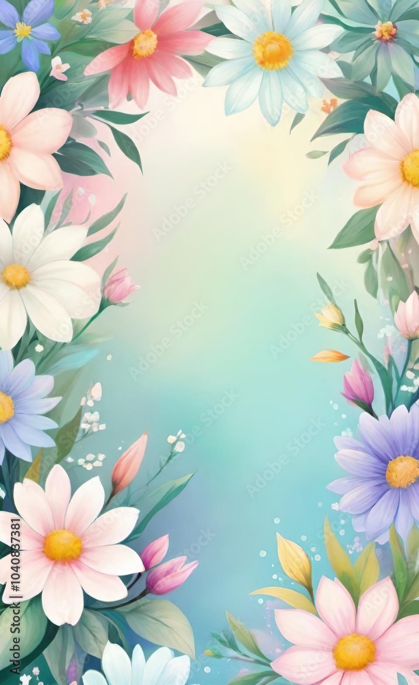 frame of flowers frame of flowers